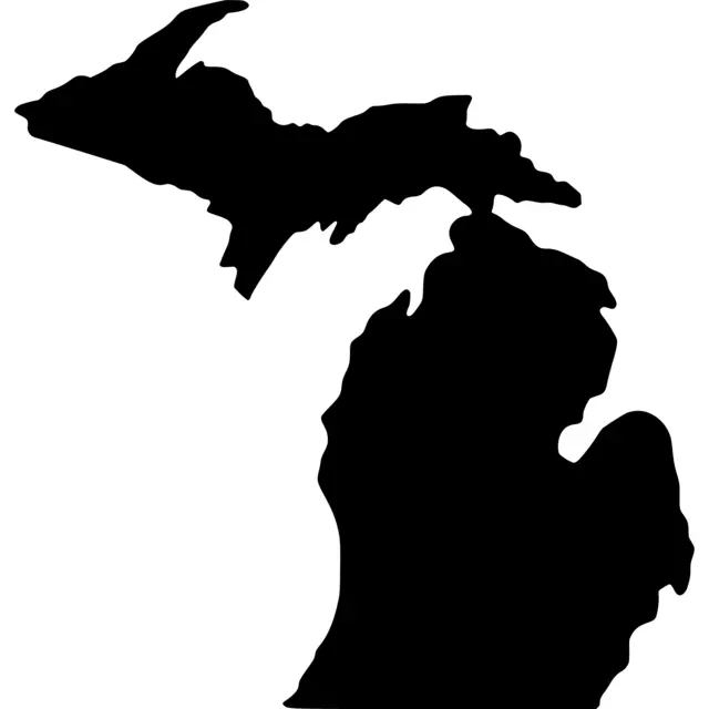 Michigan Map Silhouette