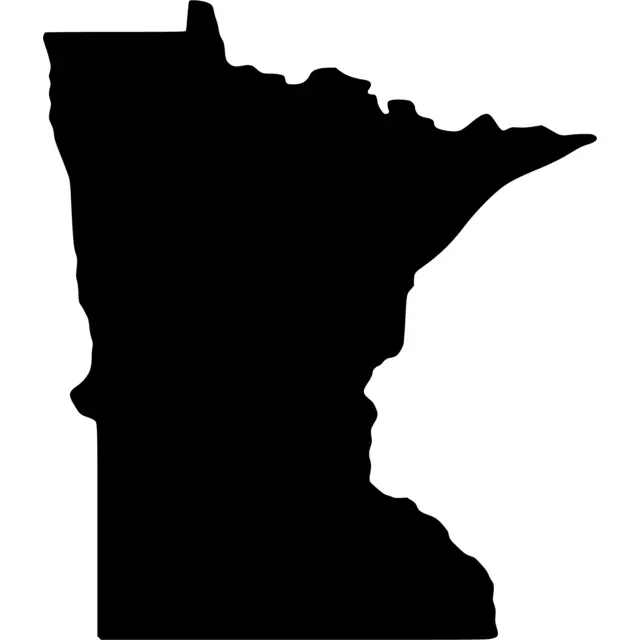 Minnesota Map Silhouette