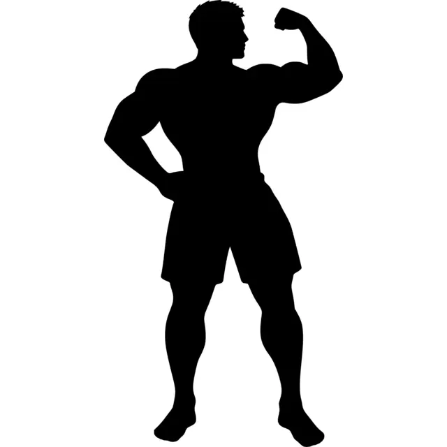 Muscle Man Silhouette