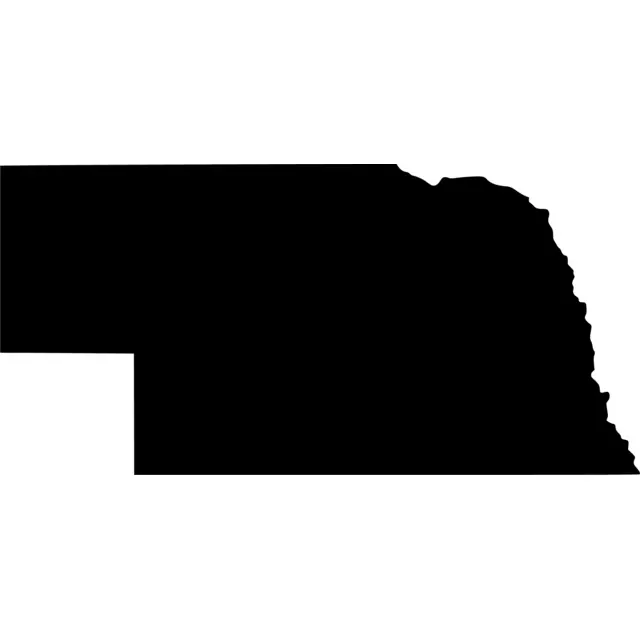 Nebraska Map Silhouette