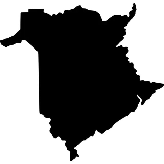 New Brunswick Map Silhouette