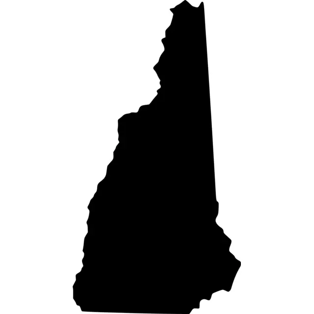 New Hampshire Map Silhouette