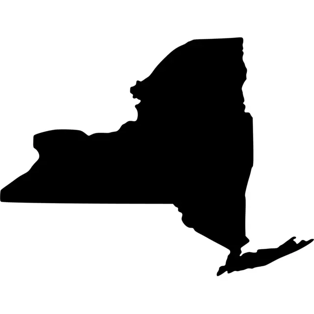 New York Map Silhouette