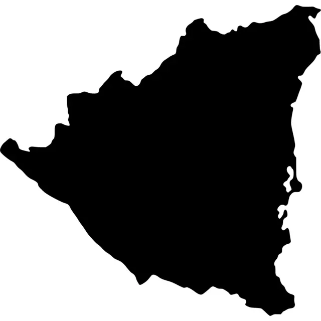 Nicaragua Map Silhouette