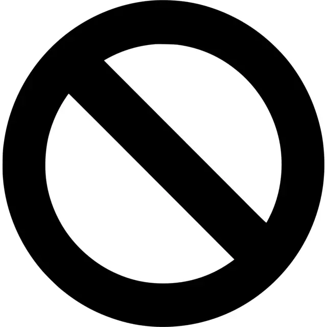 No Sign Silhouette