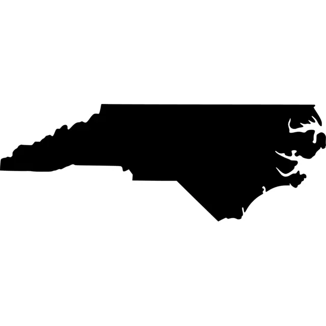 North Carolina Map Silhouette