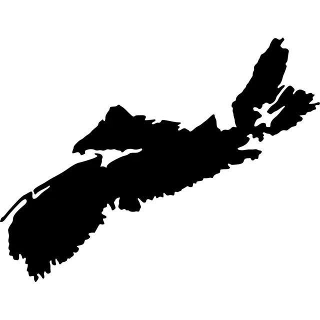 Nova Scotia Map Silhouette