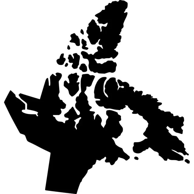 Nunavut Map Silhouette