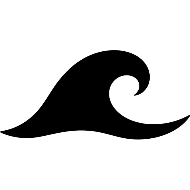 Ocean Wave Silhouette