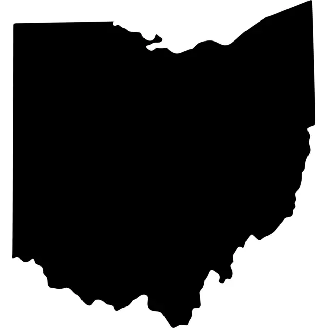 Ohio Map Silhouette