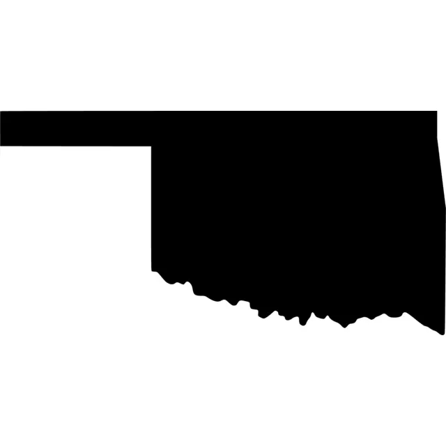 Oklahoma Map Silhouette
