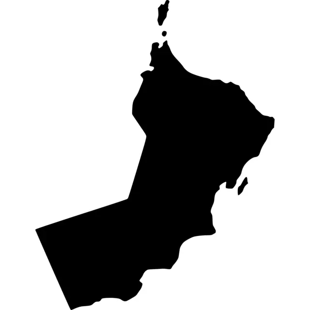 Oman Map Silhouette