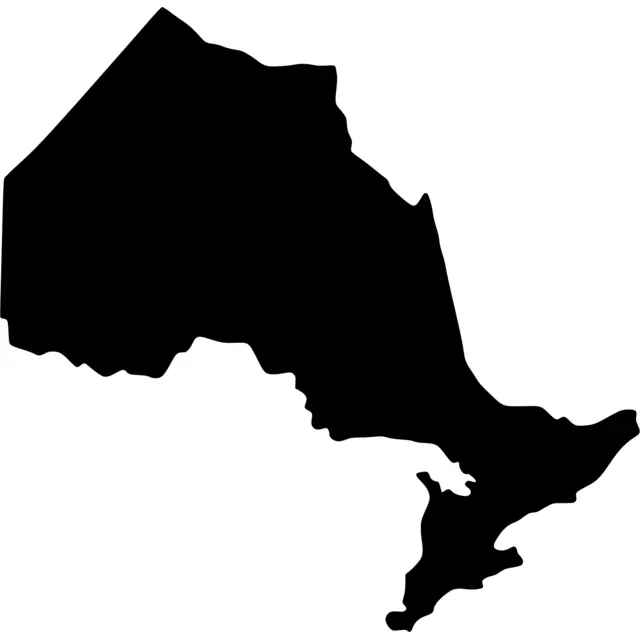 Ontario Map Silhouette