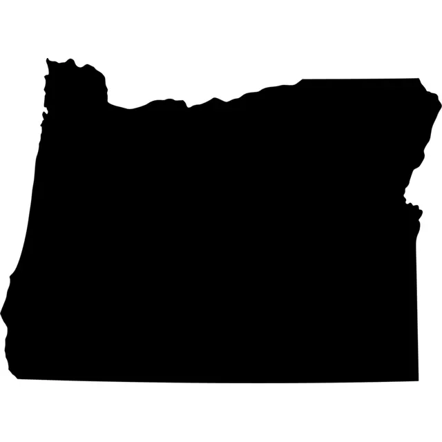 Oregon Map Silhouette