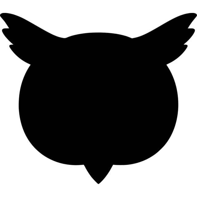 Owl Head Silhouette