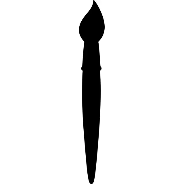 Paint Brush Silhouette