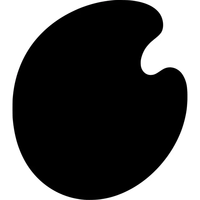 Paint Palette Silhouette