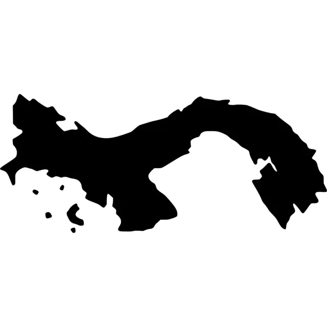 Panama Map Silhouette