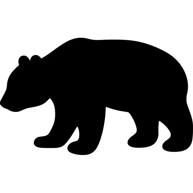 Panda Bear Silhouette