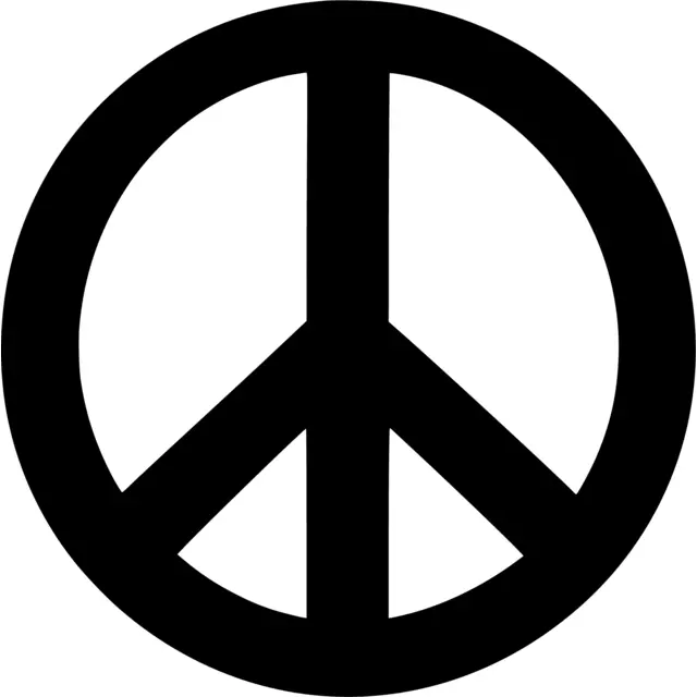 Peace Sign Silhouette