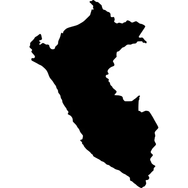 Peru Map Silhouette
