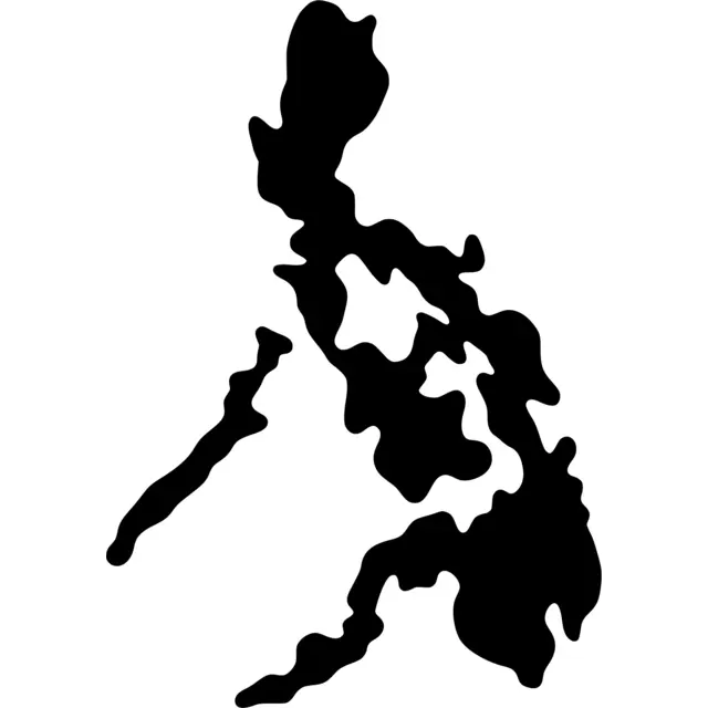 Philippines Map Silhouette