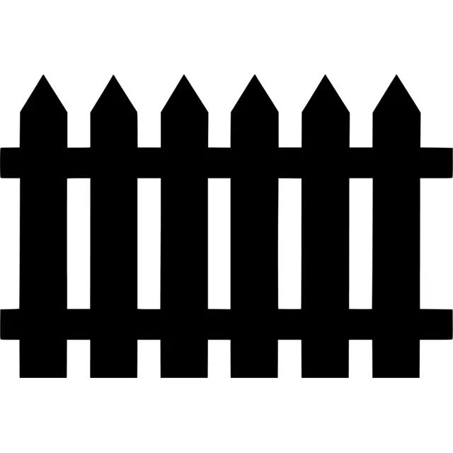 Picket Fence Silhouette