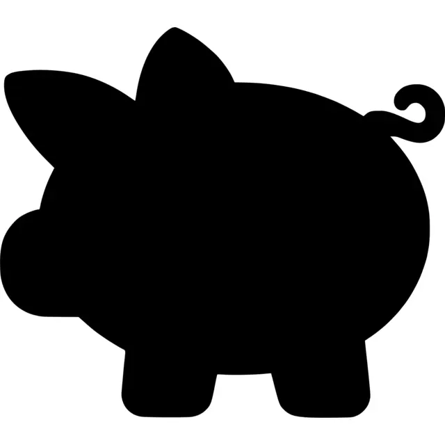 Piggy Bank Silhouette