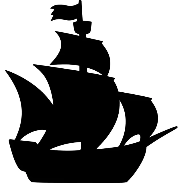 Pirate Ship Silhouette