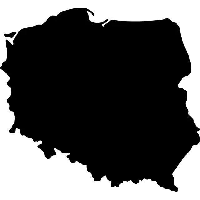 Poland Map Silhouette
