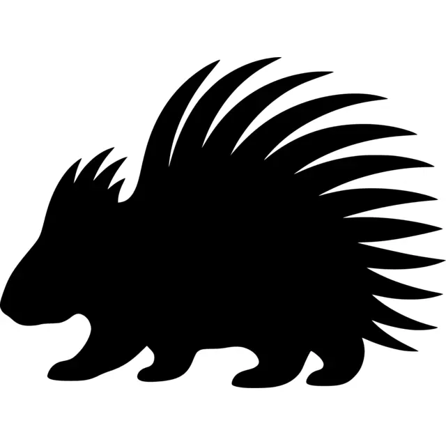 Porcupine Silhouette