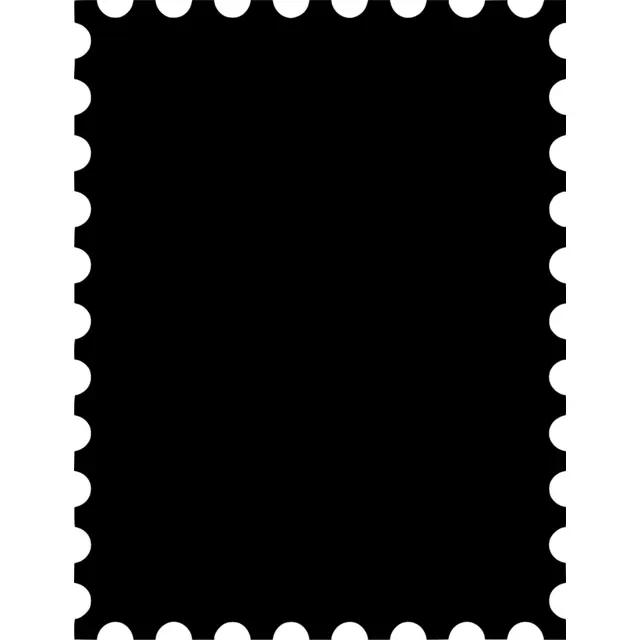 Postage Stamp Silhouette