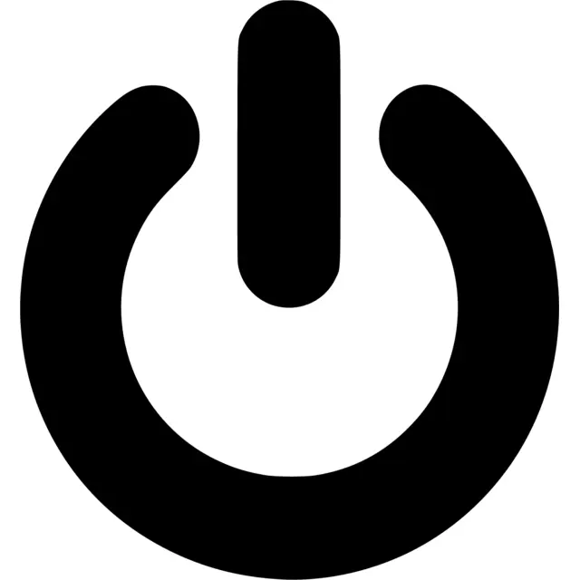Power Button Silhouette