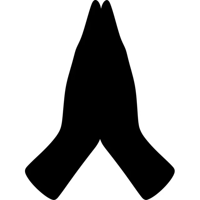 Praying Hands Silhouette
