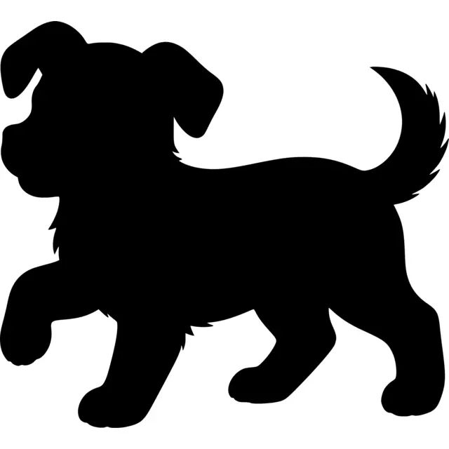 Puppy Silhouette