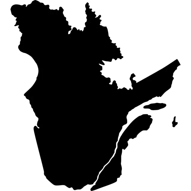 Quebec Map Silhouette