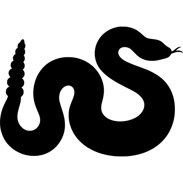 Rattlesnake Silhouette