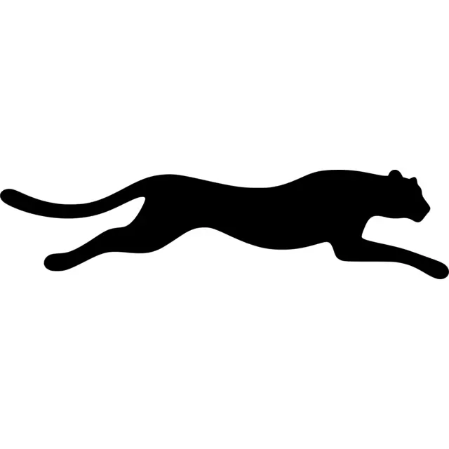 Running Cheetah Silhouette