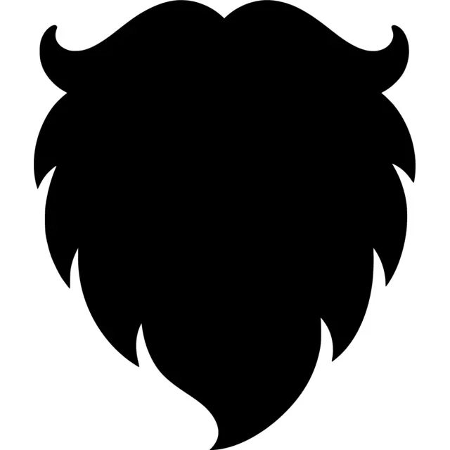 Santa Beard Silhouette