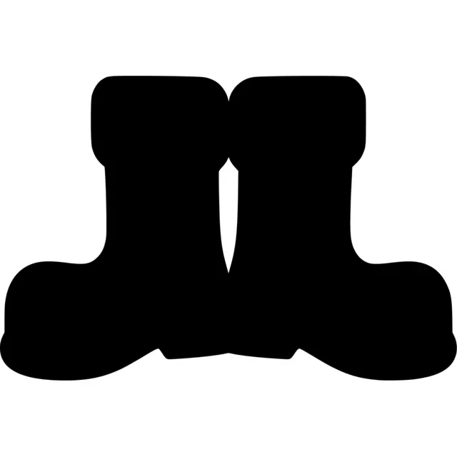 Santa Claus Boots Silhouette