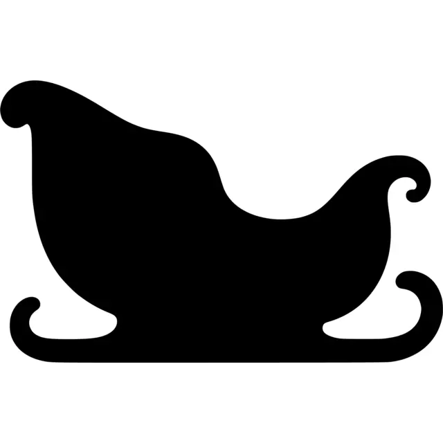 Santa Claus Sleigh Silhouette