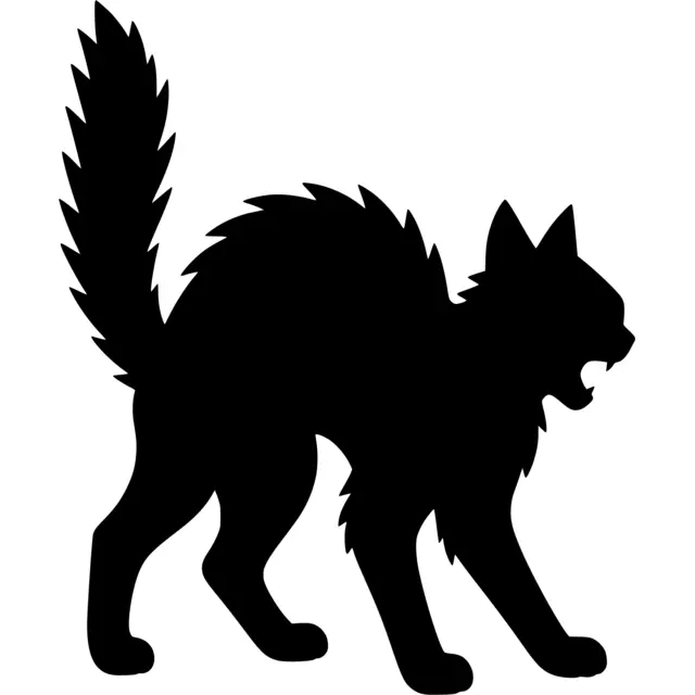 Scary Cat Silhouette