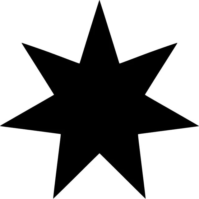 Seven Pointed Star Silhouette