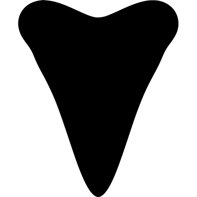 Shark Tooth Silhouette