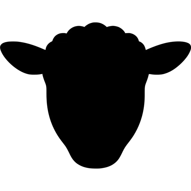 Sheep Head Silhouette