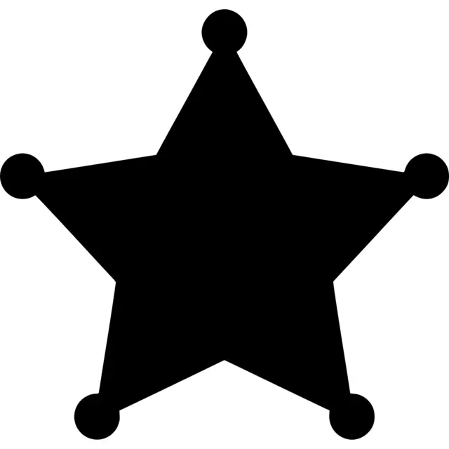 Sheriff Star Silhouette