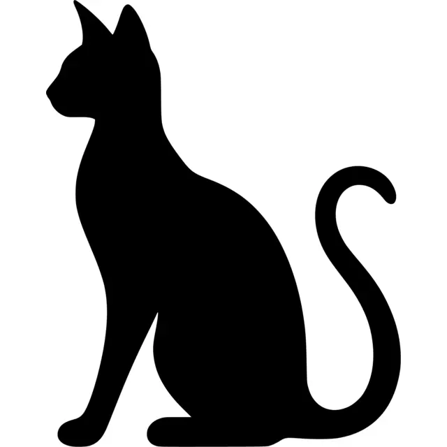 Siamese Cat Silhouette