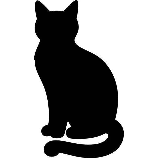 Sitting Cat Silhouette