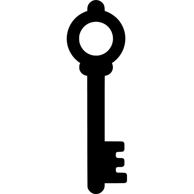 Skeleton Key Silhouette
