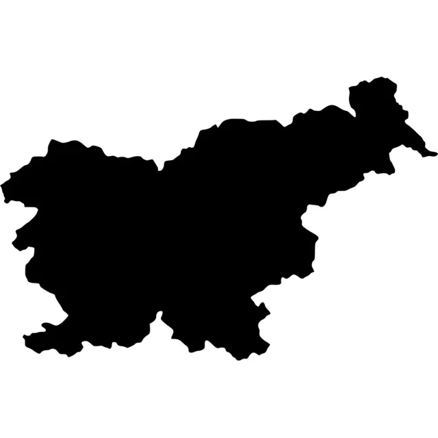 Slovenia Map Silhouette